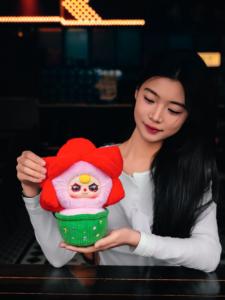 Pequeña caja ciega aleatoria de <span class=keywords><strong>Anime</strong></span>, cajas misteriosas para bebés, tres juguetes de peluche con lindos animales de peluche, tres pequeños diseños de flores - Product Image 3