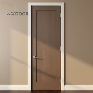 Puerta Interior Individual <span class=keywords><strong>de</strong></span> Madera Sólida <span class=keywords><strong>de</strong></span> Caoba Africana Precolgada y Acabada, con Aislamiento Acústico Estilo Shaker para Dormitorio, que Brinda Buena Privacidad - Product Image 2