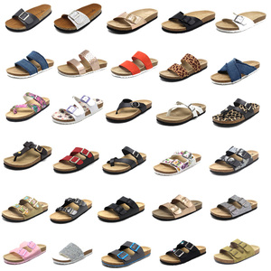 Pantofola in sughero 2023 <span class=keywords><strong>di</strong></span> alta qualità per <span class=keywords><strong>donna</strong></span>, sandali in vera pelle da <span class=keywords><strong>donna</strong></span> con doppio cinturino in colori personalizzati suola in sughero - Product Image 5