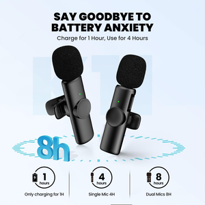 <span class=keywords><strong>ไม</strong></span>โครโฟนหนีบ USB-C แบบไร้สายสำหรับแอนดรอยด์และไอโฟน15 PRO MAX <span class=keywords><strong>ไม</strong></span><span class=keywords><strong>ค์</strong></span>แบบปลั๊ก-เพลย์เวลาหน่วงต่ำมีไมค์ลดเสียงรบกวน - Product Image 4