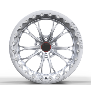 Hot bán 5x4.5 5x4.75 chải bạc 2 mảnh giả mạo kéo đua beadlock bánh xe 15x10 17x10 18x11 cho 2020 TOYOTA SUPRA - Product Image 3