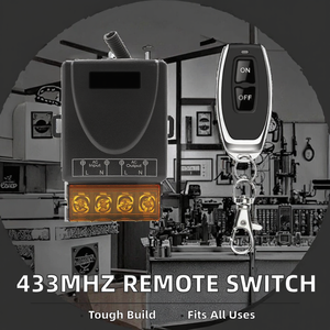 433MHz Wireless 30A <strong>Ceiling</strong> Fan <strong>Light</strong> <strong>Remote</strong> <strong>Controller</strong> Module 110V-120V-220V-230V Switch Learning for Water Heater and <strong>Light</strong> - Product Image 2