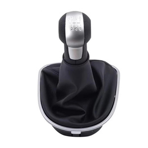 Seat Gear <b>Shift</b> <b>Knob</b> Leather 5-6 Speed Ergonomic For Altea Leon II Toledo III - Product Image 2