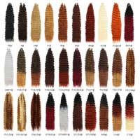 Cheveux synthétiques ondulés de 30 pouces pour tresses au crochet, résistants au feu, pré-démêlés, extra longs, pour femmes noires, vente en gros