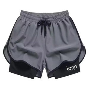 Tùy Chỉnh Người Đàn Ông Của Quần Short Với Nén Dài Undershorts Của Nam Giới Dây Rút Chạy Phòng Tập Thể Dục Quần Short - Product Image 1