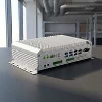 Mini PC industriel sans ventilateur Intel I5-6200U, ordinateur embarqué, 2 ports LAN, 10 ports COM, large plage de température, CE RoHS IPC pour l'automatisation à l'extrémité