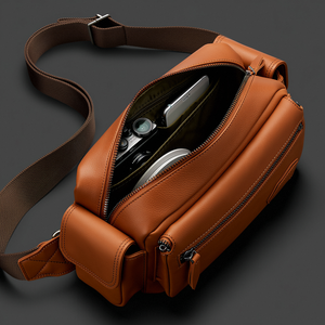 Nhà Sản Xuất Tùy Chỉnh Đa Chức Năng Da Crossbody Nhiếp Ảnh Chuyên Nghiệp Fanny Gói Thắt Lưng Dslr Máy Ảnh Nhỏ Gọn Túi Vành Đai - Product Image 4