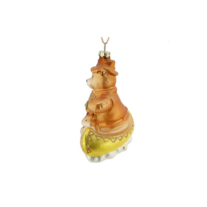 Elegante orso papà canottaggio bambini ciondolo animale serie di vetro dipinto albero di festa decorazioni <span class=keywords><strong>natale</strong></span> paillettes perfetto - Product Image 5