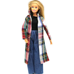 ชุดเสื้อผ้าตุ๊กตาผู้หญิงหลากสีสัน ชุดกีฬาสไตล์ทหาร พร้อมกางเกงขายาวและเสื้อโค้ทสำหรับตุ๊กตา - Product Image 4