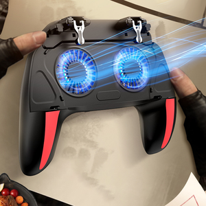 Nouvelle manette de jeu à six doigts avec déclencheur de tir, ventilateur de refroidissement et joystick pour téléphone mobile iOS et Android - Product Image 3