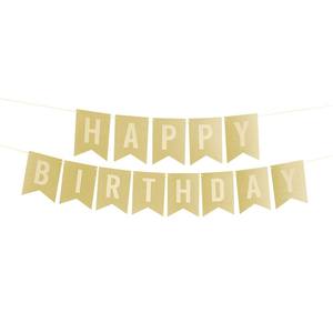 Paillettes or rose joyeux anniversaire joyeux anniversaire drapeau fleur fête décoration bannière approvisionnement direct d'usine - Product Image 6