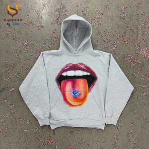 เสื้อฮู้ดดี้พิมพ์ลายพัฟฟ์ สตรีทแวร์ ผลิตตามสั่ง หนัก 500 กรัม ทรงครอป ผู้ชาย ไซส์ใหญ่ สไตล์เอสเซนเชียล รับผลิตเสื้อฮู้ดดี้ตามสั่ง - Product Image 2