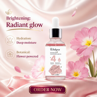 Serum Wajah & Mata OEM Jiangsu Skin Care 4 in 1 Pemutih Anti-Penuaan Asam Hialuronat Herbal 30% Vitamin C 5% Niacinamide 10% Vitamin E
