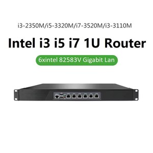 산업용 Itx 케이스 1U 19 인치 미니 컴퓨터 i3 3110M 2350M 2 코어 82583V 6 이더넷 PVC PfSense 리눅스 1u 로스 6Lan PC - Product Image 4