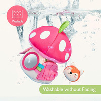 Jouets en peluche personnalisés en polyester ultra doux, animaux en peluche mignons en forme de maison champignon, renard, hérisson, hibou, lapin, cerf, rembourrés de coton PP