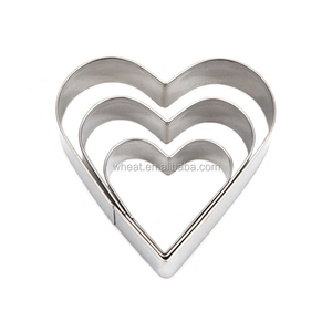 Outils de cuisine pour aliments, <span class=keywords><strong>emporte</strong></span>-pièces en acier inoxydable écologiques, personnalisables, en forme de cœur carré, de nombreuses formes, pour gâteaux, pain, biscuits - Product Image 4