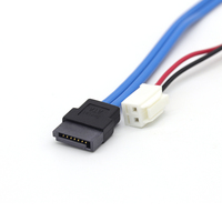 Cable de Datos y Alimentación SATA de 15+7 Pines en Ángulo Recto Tipo/Datos a PH3.0 de 2 Pines, 600 MB/s, Alimentación IDE, Cable de Datos y Alimentación SATA