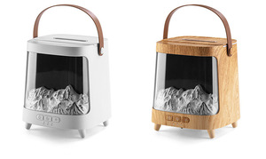 Difusor de Aroma de llama Aurora 3D transfronterizo, humidificador de escritorio eléctrico para el hogar, simulación de Control remoto, plástico de carbón - Product Image 6