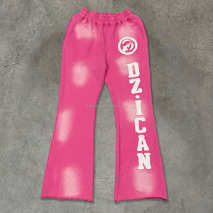 Vintage <b>baggy</b> Sports Trousers French Terry Oversized Streetwear Acid Wash Wide Leg Sweatpants Custom Jogging Men's <b>Pants</b> - Product Image 1