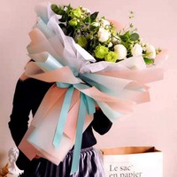 Film d'emballage OPP irisé Aurora, dégradé translucide, pour bouquets de fleurs, papier givré, vente en gros