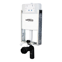 Citerne encastrée moderne demi-cadre pour cuvette de toilettes murale Salle de bain