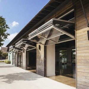 Usine professionnelle beau design <span class=keywords><strong>porte</strong></span> de <span class=keywords><strong>garage</strong></span> pliante en verre sectionnel - Product Image 4
