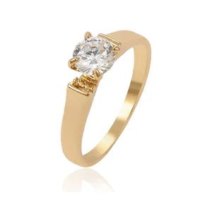 Diseño de anillo de oro simple de la mejor calidad para bodas, 13958-Xuping