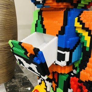 Tiktok Bán Chạy Mô Hình Gấu Micro Khối Xây Dựng Gạch Kim Cương Mini Đồ Chơi Gấu Bạo Lực Hạt Nhỏ Cho Trẻ Em - Product Image 6