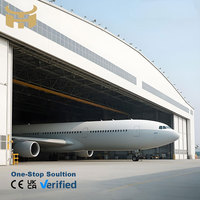 Estructura de Acero para Hangar de Aeropuerto de Diseño Moderno, Estructura de Almacenamiento Industrial, Nave Industrial con Capacidad de Carga de Nieve de Más de 20 lb/sq.ft