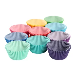 Thực Phẩm Lớp Mỡ Muffin Wrapper Baking Cup Brown Mini Cupcake Lót Giấy Cupcake Trường Hợp Cho Sôcôla