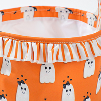 Sacs à friandises d'Halloween à motifs de dessins animés mignons, sacs seau universels pour enfants, sacs à main personnalisés imperméables, sacs fourre-tout, paniers cadeaux pour enfants