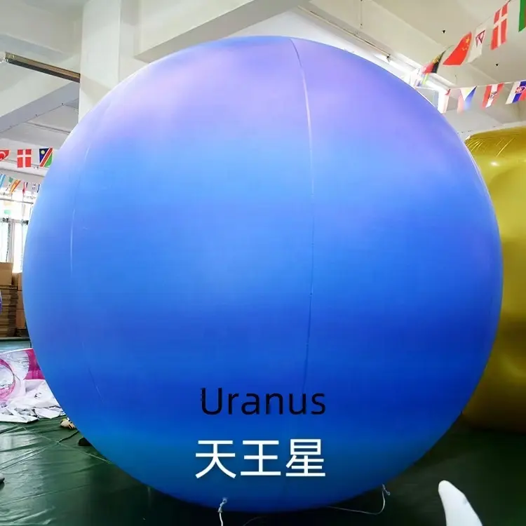 Decoration Inflatable Air Planet Lighting Balloon For Promotional Event