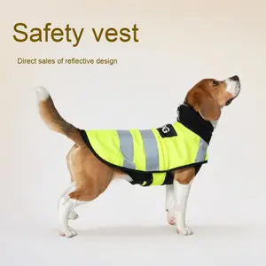 ملابس عمل عاكسة للكلاب من البوليستر، سترة أمان للحيوانات الأليفة، ملابس واقية شتوية كلاسيكية، مقاسات من XS إلى XL، تصفية مخزون المصنع - Product Image 2