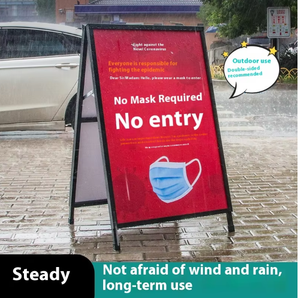 Porte-affiche en fer pour la promotion du recrutement Supports publicitaires intérieurs et extérieurs portables Cadres en fer simples et pratiques - Product Image 3