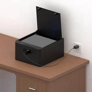 Luxe elektronische digitale vingerafdrukskluis voor thuis & kantoor met biometrische/toetsenbord/overschrijdende sleutelvergrendeling, stalen kluis - Product Image 3