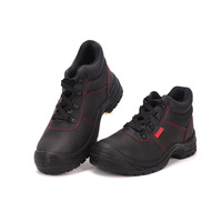 Chaussures de sécurité à embout d'acier anti-perforation avec doublure en maille respirante pour l'été, idéales pour l'usine et les chantiers, en cuir double couche anti-perforation