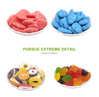 Groothandel Halal Bulk Gummy Candy Zacht Zuur Zoet met Verschillende Vormen Fruit Gemengde Smaken Suiker Bedekt Verpakt in Zakjes
