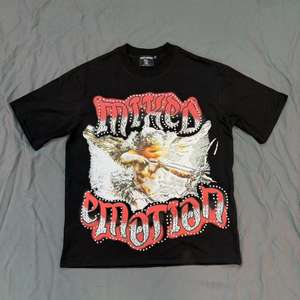 T-shirt da uomo American High Street Hot Diamond, Hip Hop, con stampa grafica DTG a maniche corte, motivo Mixed Emotion Angel, <span class=keywords><strong>abbigliamento</strong></span> da uomo di design. - Product Image 5