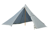 Tente ultralégère pyramide tipi en tissu nylon ripstop enduit de silicone 20D