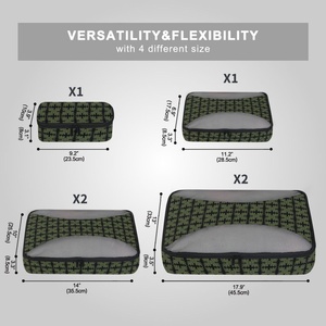 Sac de voyage léger et personnalisé en polyester avec fermeture éclair, cubes de rangement portables pour bagages, sac de sport de voyage compressible - Product Image 4