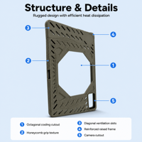 Étui de protection en silicone de bonne qualité pour tablette, compatible avec une protection intégrale à 360 degrés