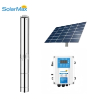 Pompe solaire DC SolarMax 600W 48V en acier inoxydable pour le Sénégal et le Burkina Faso, faible pression 0.8HP, débit max 3.5m³/h, portée 70m, pour usage domestique