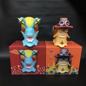 2 unids/set animación One Pieces <span class=keywords><strong>Den</strong></span> <span class=keywords><strong>Mushi</strong></span> Ace <span class=keywords><strong>Luffy</strong></span> figuras de acción de juguete colección modelo regalo adornos - Product Image 1