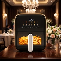 Four à friture numérique 8L à panier unique 1500-2000W, corps en plastique, contrôle tactile, appareil de cuisine intelligent