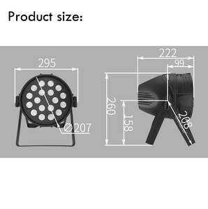 आउटमार 18*10w rgbw मूविंग हेड Dmx512 नेतृत्व वाली स्टेज लाइट ip20 रेटेड ra80 ट्रैक माउंट - Product Image 5