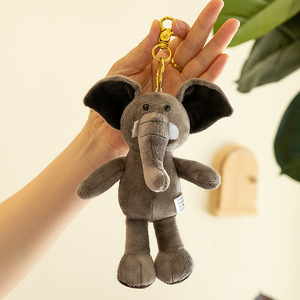 Porte-clés en peluche animal mignon 15cm tortue éléphant tigre lion tortue hippopotame bouledogue singe porte-clés pour <span class=keywords><strong>enfants</strong></span> - Product Image 6