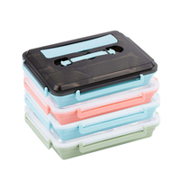 Yongfa Bento Box Lunch Box Pas 3 Compartiment Assiette Divisée Ensemble De Vaisselle En Acier Inoxydable Sans BPA Écologique 4 5 Compartiment Moderne