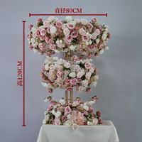 L-158 Décoration florale de table ronde pour mariage, imitant une grande roue, best-seller, arrangement floral décoratif pour mariage