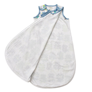 Sac <span class=keywords><strong>de</strong></span> couchage bébé 100% coton double couche anti-gigotement pour enfants, idéal pour <span class=keywords><strong>chambre</strong></span> climatisée en été - Product Image 1
