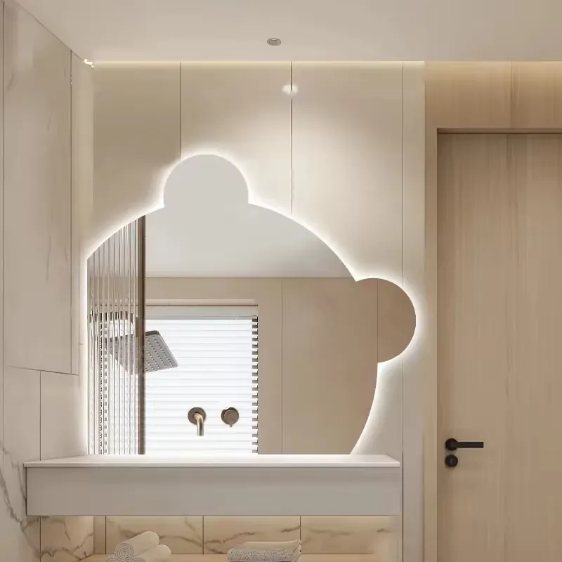 Nhà Máy Bán thiết kế thời trang phòng tắm vanities High End LED gấu nhỏ thông minh gương mỹ phẩm
